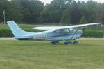 N8857X @ OSH - 1961 Cessna 182D, c/n: 18253257, AirVenture 2022 - by Timothy Aanerud