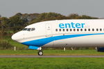 SP-ENT @ LFRB - Boeing 737-8AS, Taxiing rwy 25L, Brest-Bretagne airport (LFRB-BES) - by Yves-Q