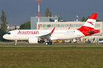 OE-LZN @ LZIB - Austrian Airlines Airbus A320-271N Less noise. Less CO2 - sticker - by Thomas Ramgraber