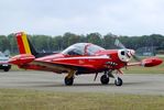 ST-16 @ EBBL - SIAI-Marchetti SF.260M+ of the FAeB (Belgian Air Force) 'Diables Rouges / Red Devils' aerobatic team at the 2022 Sanicole Spottersday at Kleine Brogel air base - by Ingo Warnecke