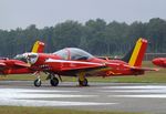 ST-35 @ EBBL - SIAI-Marchetti SF.260M of the FAeB (Belgian Air Force) 'Diables Rouges / Red Devils' aerobatic team at the 2022 Sanicole Spottersday at Kleine Brogel air base