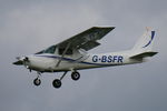 G-BSFR @ EGSH - Landing at Norwich. - by Graham Reeve