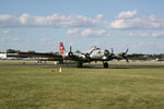 N5017N @ OSH - 1944 Lockheed/Vega B-17G-105-VE Flying Fortress, c/n: 8649, AirVenture 2015.  Landing at Oshkosh for some scheduled maintenance. - by Timothy Aanerud