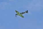 N1940K @ KPSP - Spitfire N1940K Flying over PSP - by Mark Kalfas