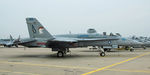 163761 @ KNTU - F/A-18C Demo bird tied down on the ramp. - by Topgunphotography