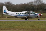 F-HFTR @ LFRB - Textron Aviation Inc. Grand Caravan 208B, Taxiing rwy 25L, Brest-Bretagne airport (LFRB-BES) - by Yves-Q