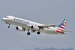 N107NN @ KLAX - AMERICAN Airbus A321-231, Departing LAX - by Mark Kalfas
