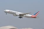 N783AN @ LAAX - American N783AN Boeing 777-223 departing 25R LAX - by Mark Kalfas