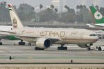 A6-LRC @ KLAX - Etihad  Boeing 777-237/LR, A6-LRC pushing back at LAX - by Mark Kalfas