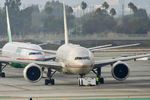 A6-LRC @ KLAX - Etihad  Boeing 777-237/LR, A6-LRC pushing back at LAX - by Mark Kalfas