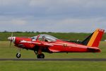 ST-23 @ LFOA - Belgian Red Devil Team SIAI-Marchetti SF-260M, Landing, Avord Air Base 702 (LFOA) Open day 2016 - by Yves-Q