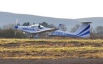 G-CECJ @ EGFH - Resident Super Ximango motor-glider returning to base. - by Roger Winser