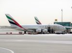 A6-EDN @ OMDB - A6-EDN 2010 A380-800 Emirates Dubai - by PhilR