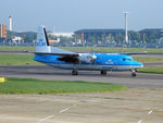 PH-KVK @ EGCC - PH-KVK 1991 Fokker 50 KLM Cityhopper MAN - by PhilR