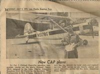 N5178G @ KCWF - Picture of new Civil Air Patrol Bird Dog, Lake Charles Composite Squadron. This was an Army surplus aircraft, originally in OD Green paint, that was stripped and prepped by the cadets. This fine aircraft was flown in many SAR missions and cadet flights. - by LAke Charles American Press