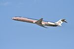 N492AA @ KLAX - American Airlines McDonnell Douglas MD-82, N492AA departing 25R LAX - by Mark Kalfas
