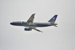 N852UA @ KLAX - United Airbus A319-131, departing 25R LAX - by Mark Kalfas