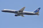 N538UA @ KLAX - United Airlines Boeing 757-222, N538UA, Departing 25R LAX - by Mark Kalfas