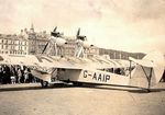 G-AAIP - Saunders Roe A17 Cutty Sark in fro of Sefton Hotel, Douglas IOM - by Unknown