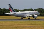 F-GRHQ @ LFRB - Airbus A319-111, Landing rwy 07R, Brest-Bretagne airport (LFRB-BES) - by Yves-Q