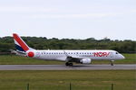 F-HBLI @ LFRB - Embraer 190LR, Landingrwy 07R, Brest-Bretagne Airport (LFRB-BES) - by Yves-Q