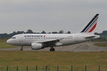 F-GUGO @ LFRB - Airbus A318-111, Taxiing, Brest-Bretagne airport (LFRB-BES) - by Yves-Q