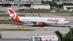 C-FMWV @ KFLL - Rouge 767-300 zx - by Florida Metal