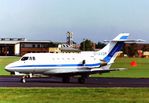 G-AXDM @ EGLF - Departing after Farnborough after the 1992 Air Show.