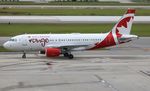 C-GITP @ KFLL - Rouge A319 zx - by Florida Metal