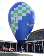 D-OYES @ EDNY - Kubicek BB22XR hot air balloon inside the fairground at the AERO 2022, Friedrichshafen