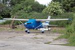 G-BKKP @ EGSX - G-BKKP 1981 Cessna 182R Skylane North Weald 31.05.22 - by PhilR