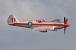 G-BSKP @ EGSU - G-BKSP (RN201) 1945 VS Spitfire XlVe BoB Display Duxford - by PhilR