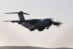 ZM401 @ EGFH - RAF Atlas C.1 aircraft making a low pass over Runway 04. - by Roger Winser