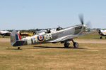 G-TRIX @ EGSU - G-TRIX 'PV202'  1944 VS Spitfire TR9 RAF Duxford - by PhilR