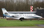 D-CAHO @ EHLE - In front of the Satys hangar where it will get a new livery. From Air Hamburg into VistaJet - by Jan Bekker
