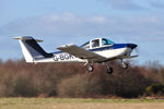 G-BGKY @ EGFH - Resident aircraft operated by Cambrian Flying Club departing Runway 04. - by Roger Winser