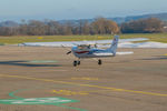 HB-CBK @ LSZG - At Grenchen, during winter