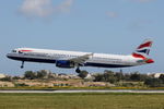 G-EUXK @ LMML - A321 G-EUXK British Airways - by Raymond Zammit