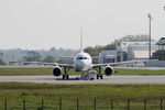 SX-DGJ @ LFRB - Airbus A320-232, Push back, Brest-Bretagne airport (LFRB-BES) - by Yves-Q