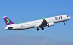 CC-DCA @ SCEL - Sky Airline A321N lifting-off - by FerryPNL