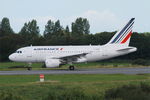F-GUGR @ LFRB - Airbus A318-111, Lining up rwy 25L, Brest-Bretagne airport (LFRB-BES) - by Yves-Q