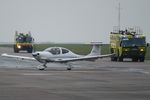 F-HASP @ EGSH - Just landed at Norwich. - by Graham Reeve