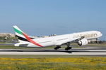 A6-EPO @ LMML - B777 A6-EPO Emirates Airlines - by Raymond Zammit