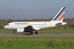 F-GUGQ @ LFRB - Airbus A318-111,Taxiing rwy 07R, Brest-Bretagne Airport (LFRB-BES) - by Yves-Q