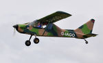 G-IAGO @ EGFH - Visiting aircraft departing Runway 22. - by Roger Winser