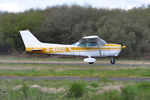 G-BHCC @ EGFH - Visiting aircraft departing Runway 04. - by Roger Winser