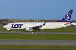 SP-LWB @ EKCH - Arrival from Warsaw: LOT B738 - by FerryPNL