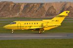 OY-JBJ @ EKCH - Arrival from Greenland: Sun Air HS800 ambulance - by FerryPNL