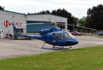 G-PIPB @ EGTB - Aerospatiale AS-355F-1 Ecureuil 2 at Wycombe Air Park. - by moxy