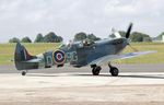 MJ627 @ EGKB - MJ627 (G-ASOZ, G-BMSB) 1943 VS Spitfire TlX RAF Heritage Hangar Biggin Hill - by PhilR